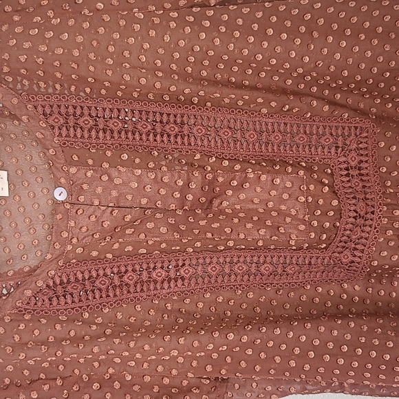 Meadow Rue from Anthro Silk Grasslands Polka Dot Top - Picture 5 of 11